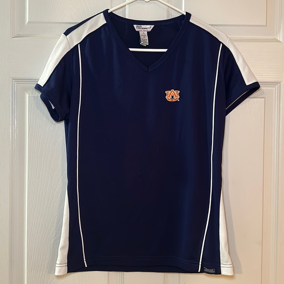 Pro Celebrity Tops - Pro Celebrity Women’s Auburn Tigers Short Sleeve V‎ Neck Top Size Medium